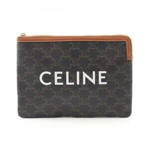 CELINE Black Leather Pouch